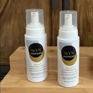 SKYNIntimicare 3-in-1 CleansingFoam. Expires 10/31/25. Set of 2 bottles